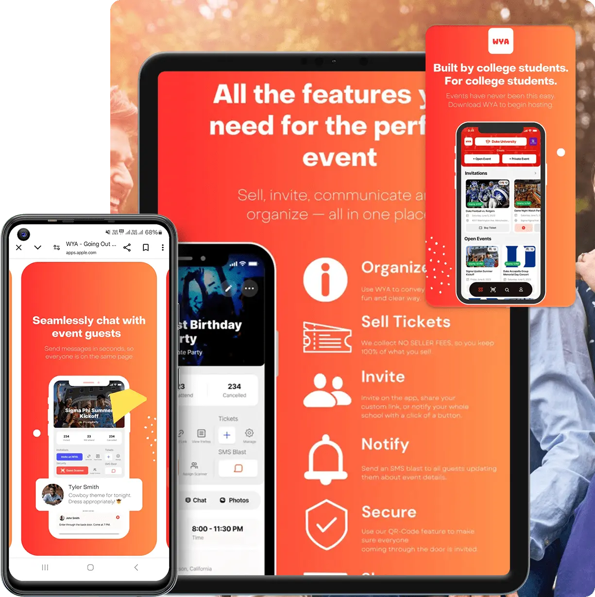  WYA - The Ultimate Student Event Management App